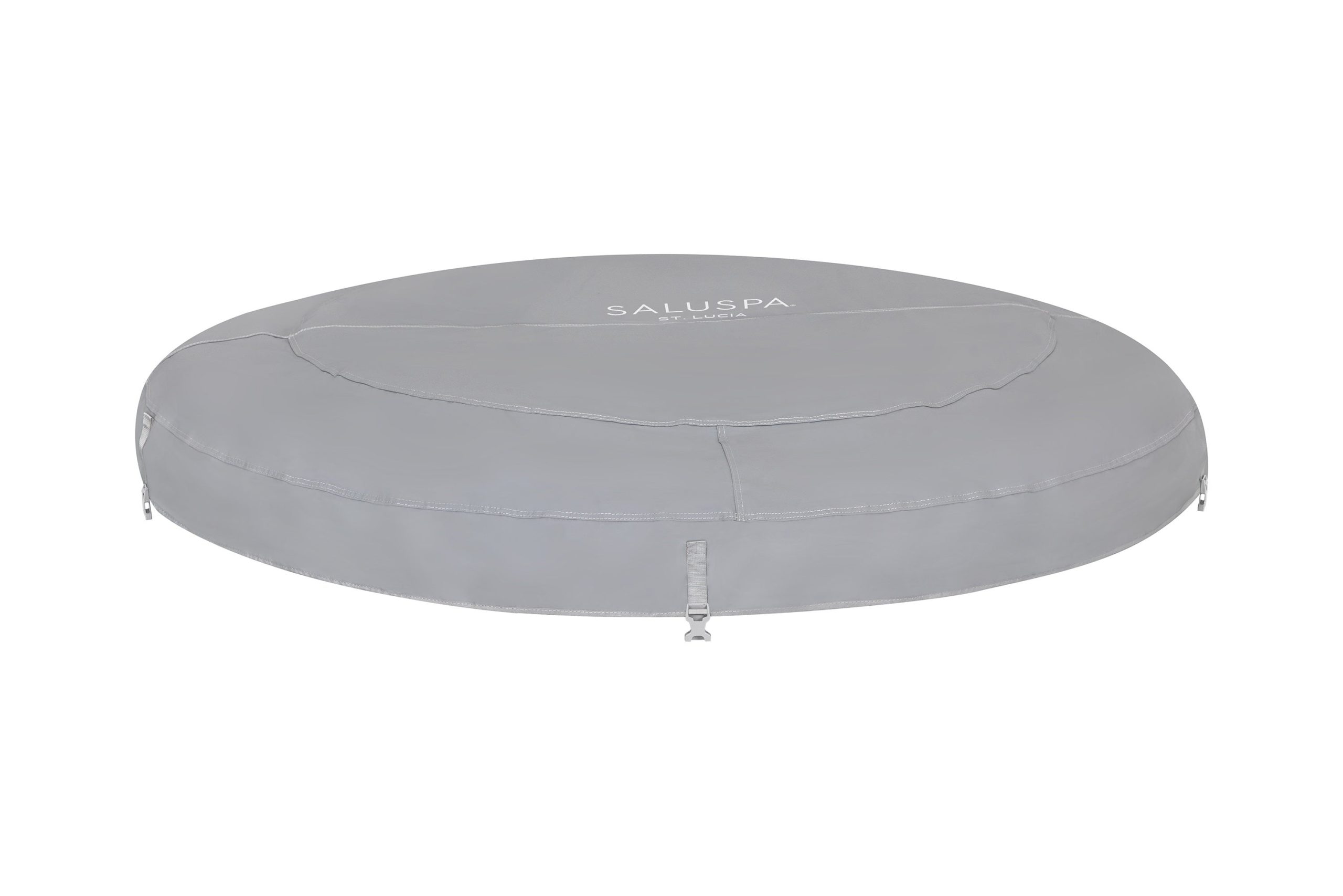 SaluSpa St. Lucia AirJet Hot Tub Top Leatheroid Cover Replacement. Gray