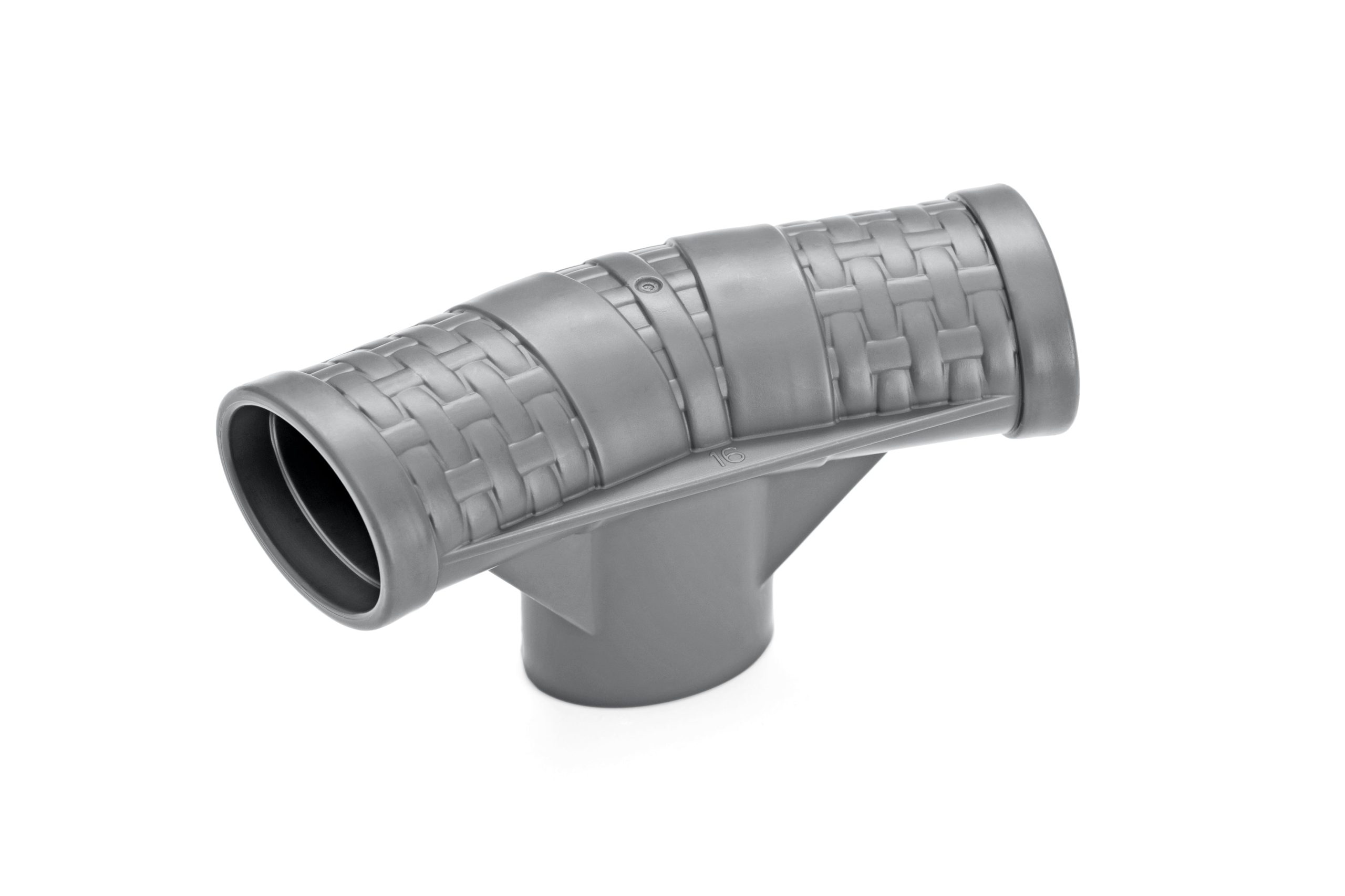 Power Steel Coleman and Steel Pro MAX Round Above Ground Pool T-Connector Replacement. Charcoal Gray